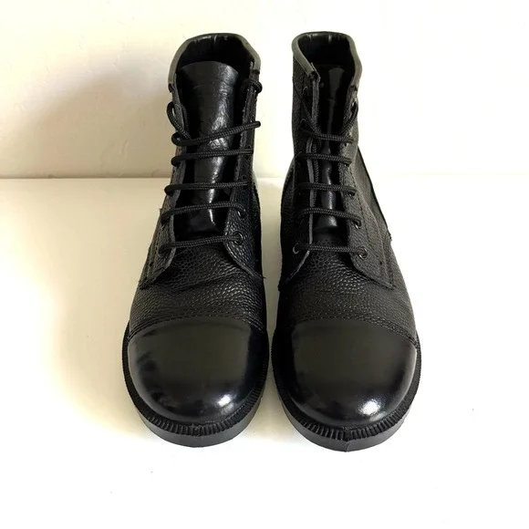 GRAFTERS M166A Black Men's 7 (Unisex) Polished Toe Cadet Combat Military Boots - Picture 2 of 12